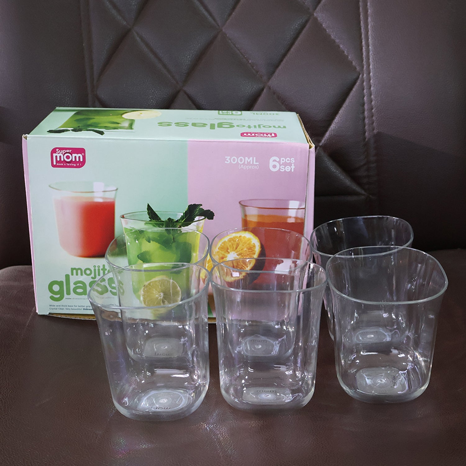 Supermom Plastic Mojito Glass 300ML Set of 6 Pc Supermom Plastic Mojito Glass 300ML Set of 6 Pc